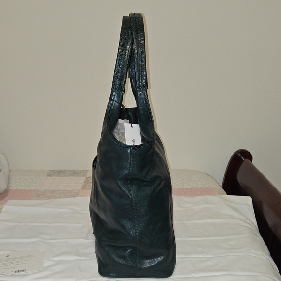 BRAHMIN IONA LEATHER TOTE in GREEN JUPITER. NWT EXCLUSIVE - Picture 6 of 15